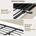 King Bed Frame with Hydraulic Gas Lift up Storage, Linen Upholstered