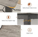 79 Inches Industrial Dining Table Greywashed Finish
