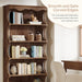 70 Inches Tall DisplayBookcase Featuring Curved Edges