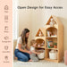 Montessori 3 Tier Wooden Educational Kids Bookcase