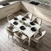 71" Long Large Dining Table, Industrial Kitchen Table for 6-8 People