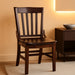 Hercules Series School House Back Mahogany Wood Dining Chair, Traditional Elegant Wood Restaurant Chair, Walnut Wood
