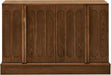 45" Mid-Century Modern Sideboard Buffet Cabinet with Fluted Doors,Credenza Storage Cabinet with Solid Wood Veneer,Seamless Base Accent Cabinet,Walnut