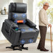 Power Lift Recliner Electric Chair for Elderly with USB Charge Port, Black