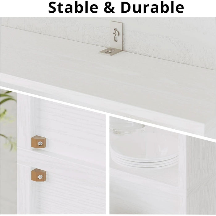 Industrial Bookshelves and Bookcases with Doors 11.8 in Depth Floor Standing 5 Shelf Display Storage Shelves Bookcase Home Decor Furniture for Home, Office, Living Room, Bedroom