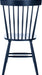 Home Collection Parker Farmhouse Navy Blue Windsor Spindle Solid Wood Dining Chair Set of 2