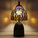 Tiffany Stained Glass Mushroom Table Lamp 12.5 Inch -Purple Jewelry