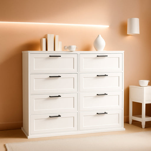 Wood Dresser for Bedroom with 8 Drawers
