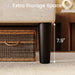 Chenille Queen Size Bed Frame with Belgrave Headboard, Beige