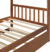 PremiumWood Walnut Twin Playhouse Bed With Trundle