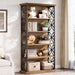 71 Inch Industrial Metal Bookshelf Freestanding Unit