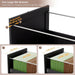 SeventyTwoInch Tall Black Bookcase With PowerOutlet System