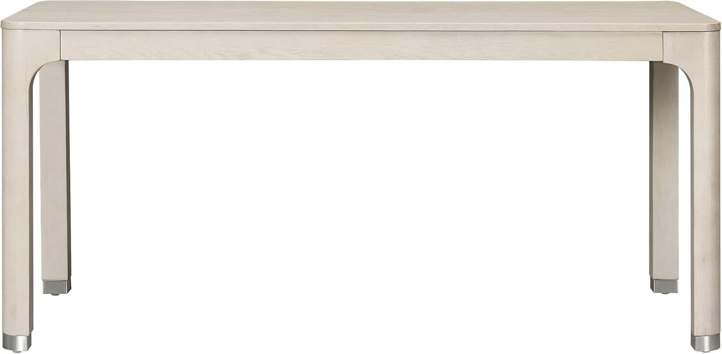 Modern Wood 66-Inch Rectangular Dining Table, Seats 4-6, Light Oak