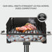 Park Grill Park Style Charcoal Grill in Ground Heavy Duty for Commercial and Outdoor Cooking Rustproof and 360 Degree Swivel 16X16 Inch
