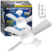 Socket Fan Ceiling Light for Indoor Room 4 Blades 1000 Lumens Warm Light 15" Dia White