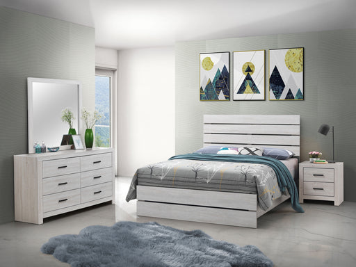 Brantford 4-Piece Queen Panel Bedroom Set Coastal White