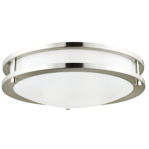 ENERGETIC 14" LED Ceiling Light, Dimmable Modern Flush Mount, Brushed Nickel, 3 Color Temperature