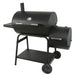 28" Offset Steel Charcoal Smoker Grill with Side Firebox, Black, New