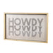 Howdy Print Natural Wood Framed Wall Art, 22" X 13"