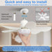 LED 40W Socket Ceiling Fan with Light, 20.5In Screw Ceiling Fans with Lights with Remote, for Bedroom/Garage/Kitchen