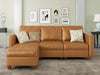 Brown Durable Modular Sectional Sofa With HiddenStorage
