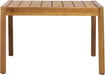 Kai 4 Piece Patio Furniture Set with Slatted Coffee Table, Outdoor Sofa Set with PE Wicker Backrest & Cushions, Acacia Wood Conversation Set for Backyard,Cream+Light Brown+Teak