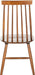 Home Collection Priam Farmhouse Walnut Brown Spindle Back Living Room Accent Dining Chair
