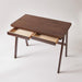 Solid Wood Writing Desk with 2 Drawers Home Office Computer Table
