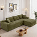 95 Inch Boneless Cloudlike Sectional Sofa MemoryFoam