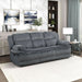 Mnul Double Reclining Sof, Corduroy Mnul Wll Hugger Recliner Couch, Pillow Top rms, Plush Fom Cushions over Pocket Coils, Cozy Reclining Sof for Living Room, Drk Gry
