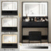 Black IntegratedLED Vanity Desk With Illuminated Mirror