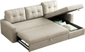 81.5" L-Shaped Sleeper Sectional Sofa with Storage Chaise