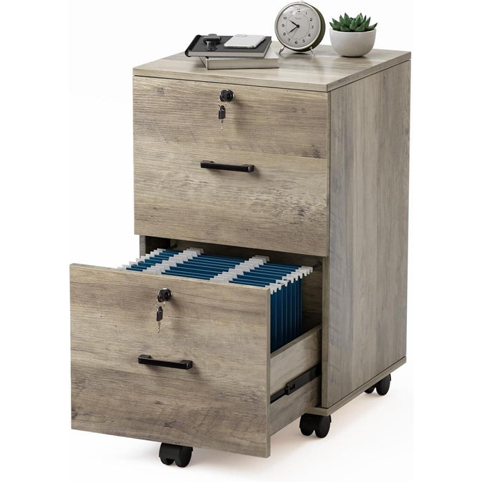 Rolling File Cabinet with Lock