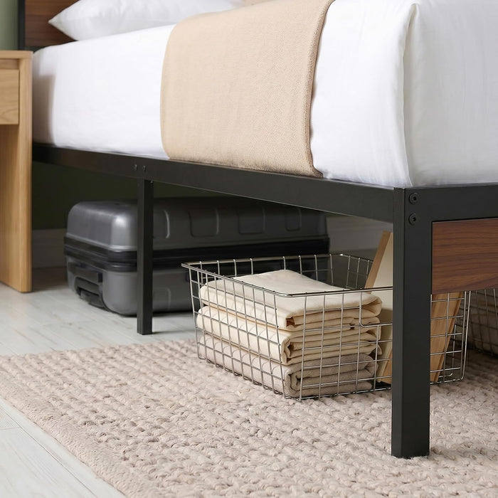 Kai Platform Bed Frame, RGB LED Lights, USB Charging Station, Queen