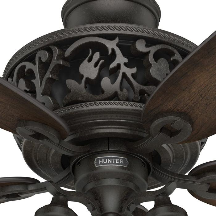 Promenade Indoor Ceiling Fan with LED Lights and Remote Control, 54", Brittany Bronze