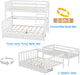 Twin Over Twin Bunk Bed With DetachableGuardrailSystem