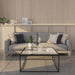 Glass Coffee Table Modern Center Table,Minimalist Coffee Table Sofa Side Tea Table for Living Room,Tempered Glass-Top with Sturdy Metal Frame, Easy Assembly,26.4 X 26.4 X 15.7 Inches, Black