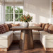 Space Saving SquareShaped Dining Table Pedestal Base