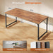 55 X 24 Inch Computer Desk with Deeper Desktop, Gaming Office Writing Work Desk for Home Office, Study, Bedroom, Work from Home, Metal Frame, Rustic Brown