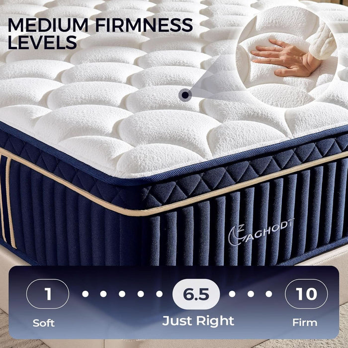 Queen Hybrid Mattress In Box PremiumMemoryFoam Comfort