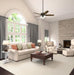 52 Inch Indoor Ceiling Fan With Brushed Bronze Shading