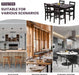 Kitchen Table Set 5 Piece Dining Table Set Sturdy Wooden Square Table and Chair Breakfast Table Set for 4 Person, Small Dining Room Table Set for Restaurant Home Kitchen Living Room, Brown