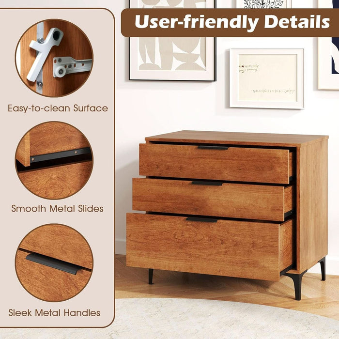 30 inch wide dresser Amazon.com: May in Color Large Beige 3 Drawer Dresser, Painted 30 Inch Tall Wood Nightstand with Storage, Wide Modern Chest of Drawers with Ball Bearing Slide for Bedroom Hallway Living Room Entryway
