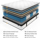 Full Size Mattress, 12 Inch Hybrid Mattress in a Box, Memory Foam and Pocket Springs, Fiberglass Free, Soft and Breathable, Medium Firm Feel