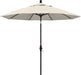 9' round Aluminum Market Umbrella, Crank Lift, Collar Tilt, Bronze Pole, Antique Beige Olefin