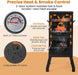 Outdoor Smoker with Double Doors, 2 Detachable Grill Netting Smoking Racks, Charcoal Pan & Water Pan, 4 Air Vents, Thermometer, Vertical Charcoal Smoker for Barbecue Camping Backyard Grill