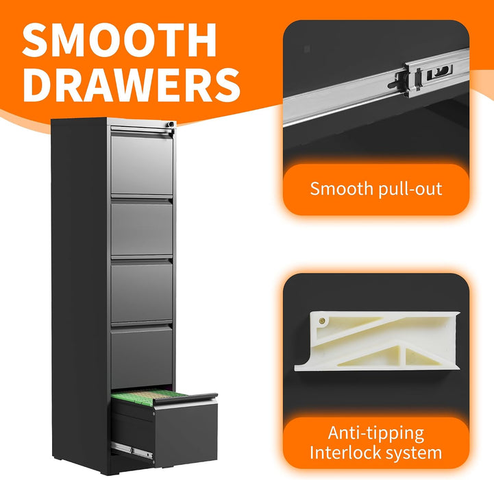 Metal File Cabinet with Drawer Heavy Duty Locking File Cabinets