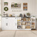 71" W Kitchen Buffet Cabinet with Storage, Large Coffee Bar Cabinet
