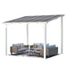 8' X 10' Hardtop Gazebo Outdoor Aluminum Pergola ​For Garden, Patio, Backyard-​White