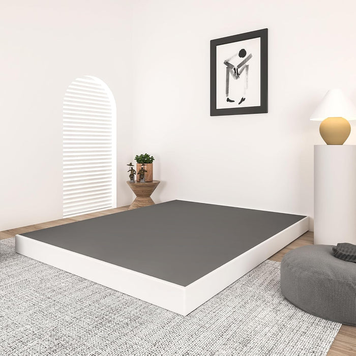 5 Inch Box Spring for Queen Bed, Heavy Duty 3000 LBS Metal Bed Base with Easy Clean Fabric Cover Easy Assembly Mattress Foundation